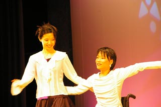 車いすダンス発表会の様子