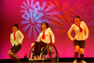車いすダンス発表会の様子