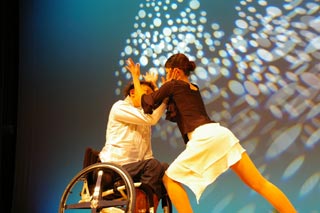 車いすダンス発表会の様子