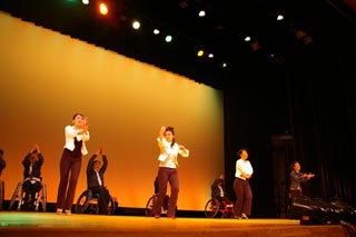 車いすダンス発表会の様子