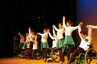 車いすダンス発表会の様子