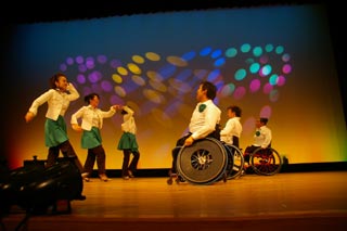 車いすダンス発表会の様子
