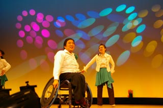 車いすダンス発表会の様子